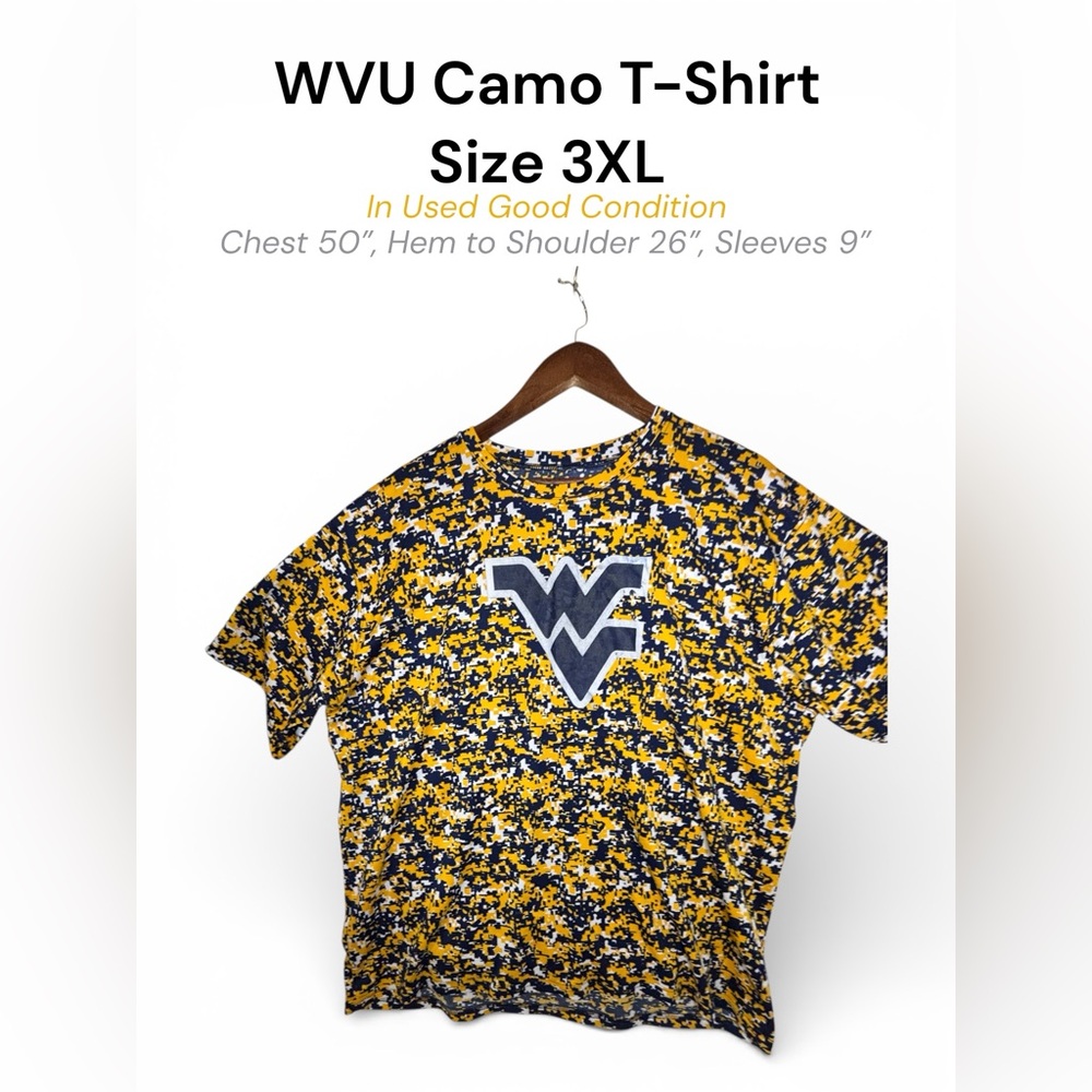 West Virginia Camo Graphic T-Shirt – Men’s 3XL